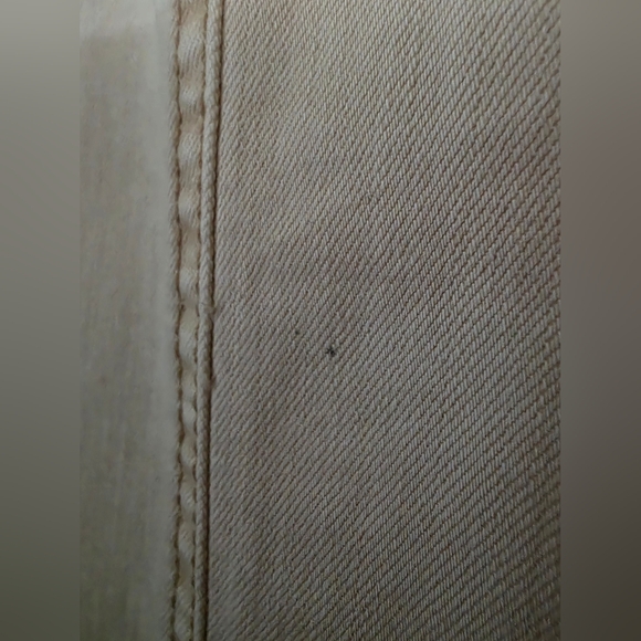 OAT New York Cream Denim Midi Skirt With Slit And Pockets 6 NWT - Picture 10 of 12